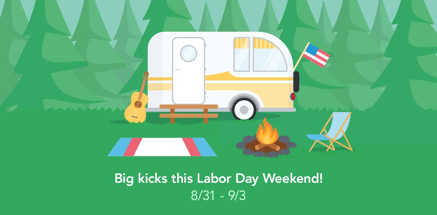 big kicks labor day weekend