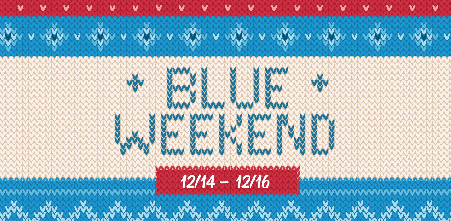 Ugly Christmas Sweater for Shopkick's Holiday Blue Weekend | www.shopkick.com