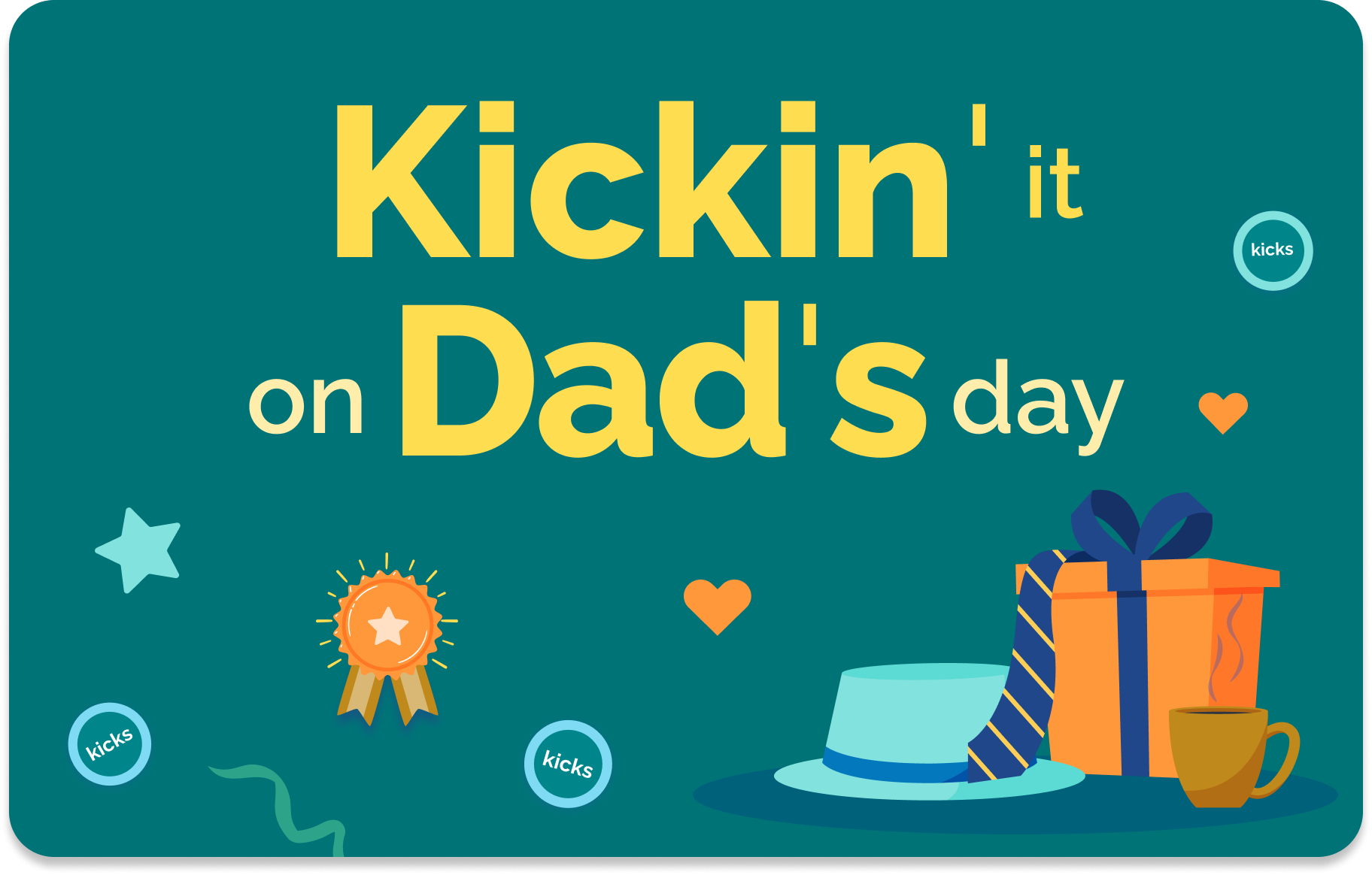 Kickin' it on Dad's day