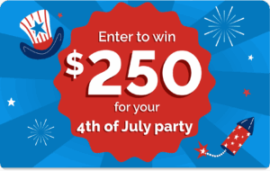 Enter to win $250 for your 4th of July party