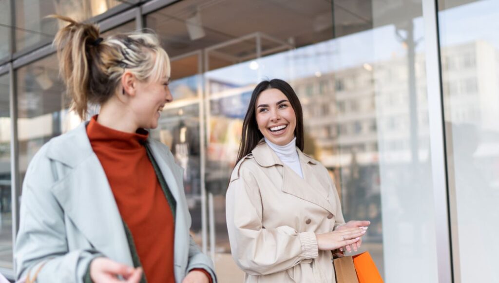 shopping with the girls